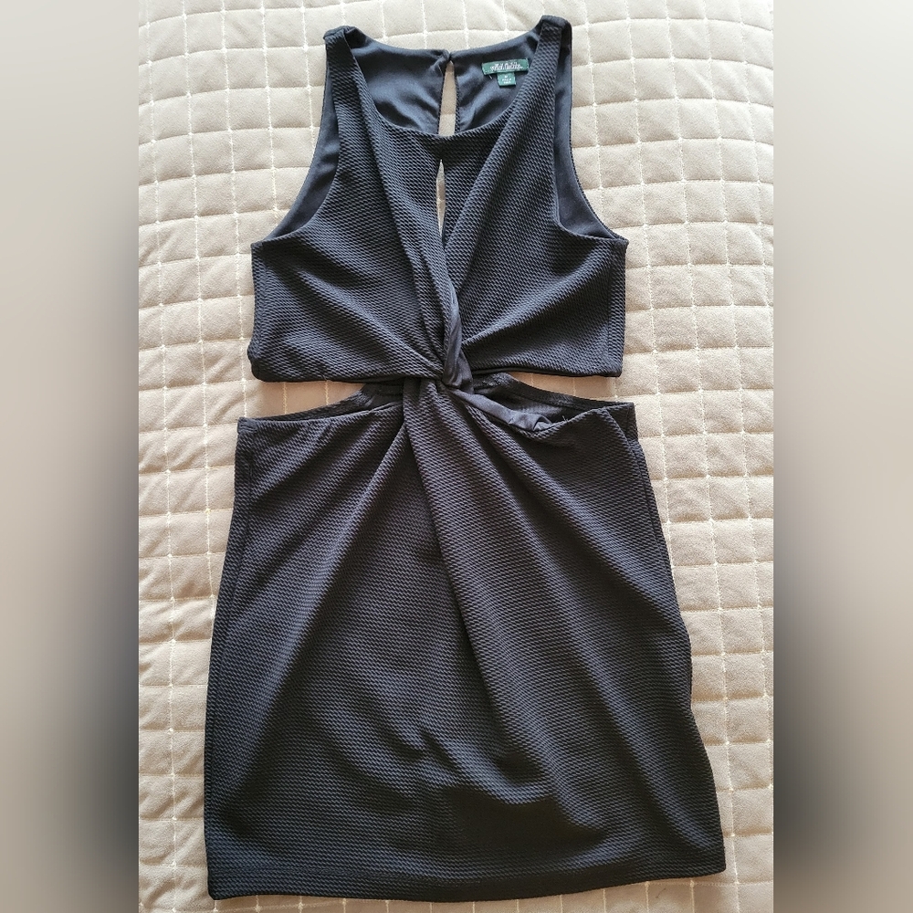 Wild Fable Charcoal Backless Twist Dress